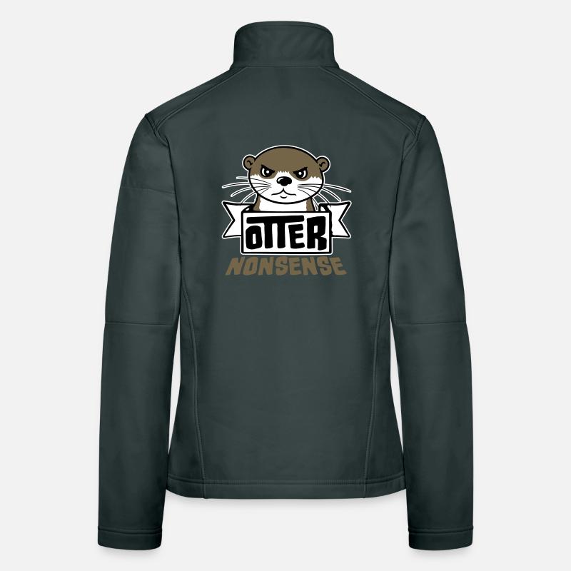 N’importe quoi de loutre, jeu de mots drôle, expression d’amour de la loutre Veste en tissu softshell Femme