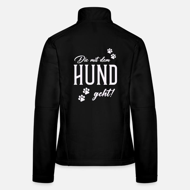 Dog and walking style Women's Softshell Jacket