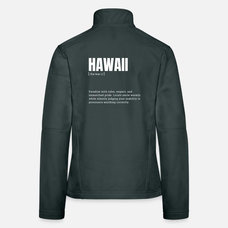 Hawaii Pride Sprache Frauen Softshelljacke