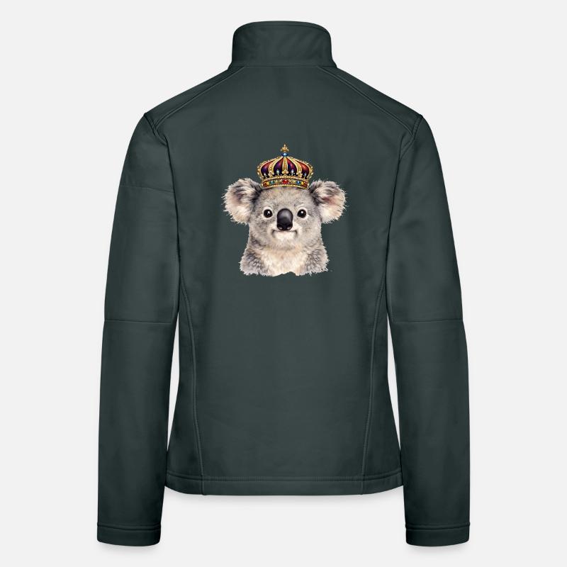 Königlicher Koala mit Krone  Frauen Softshelljacke