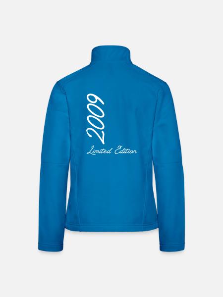 Jahr 2009 Limited Edition - Frauen Softshelljacke - Schwarz - Hinten