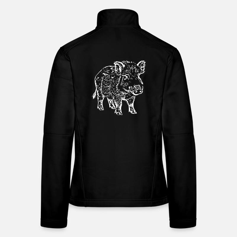 sanglier Veste en tissu softshell Femme
