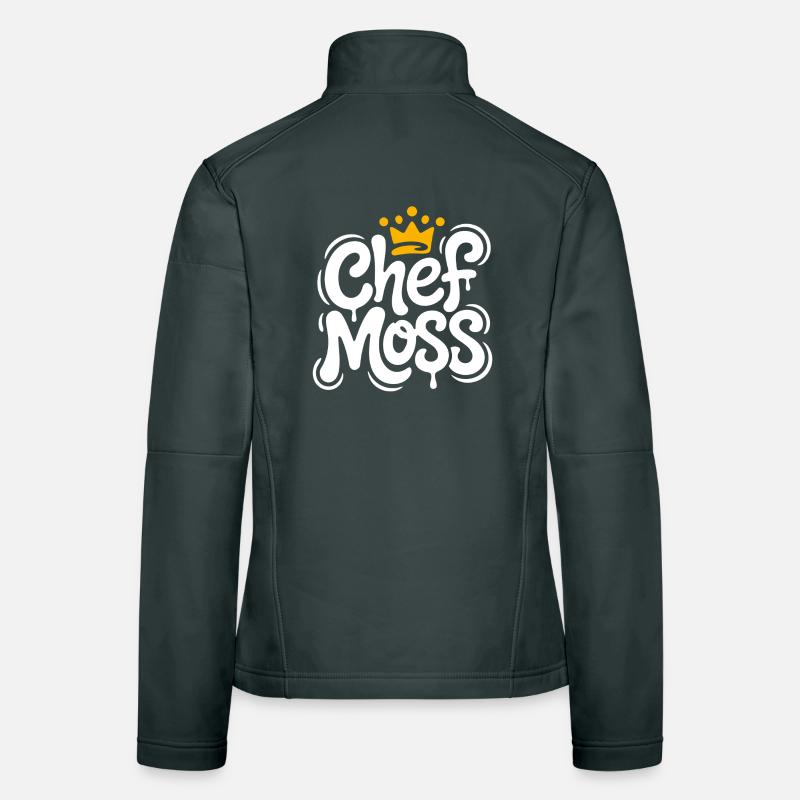 Chef Moss Graffiti Crown Women's Softshell Jacket