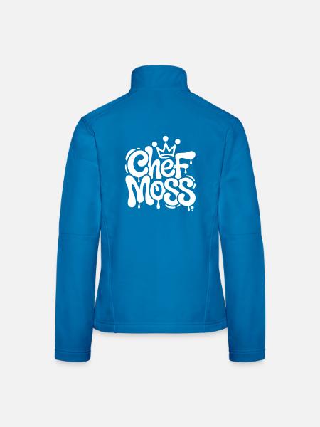 Chef Moss Graffiti Krone - Frauen Softshelljacke - Schwarz - Hinten