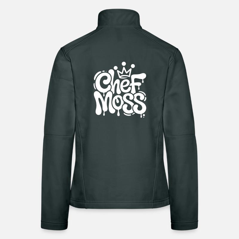 Couronne de graffiti Chef Moss Veste en tissu softshell Femme