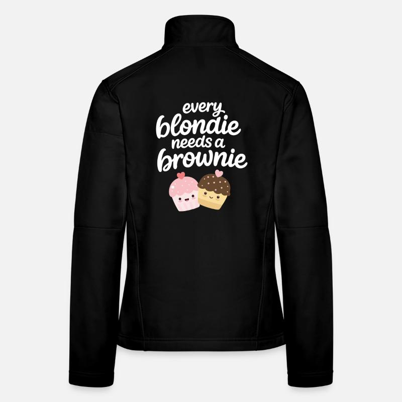 Every Blondine needs a Brownie Frauen Softshelljacke