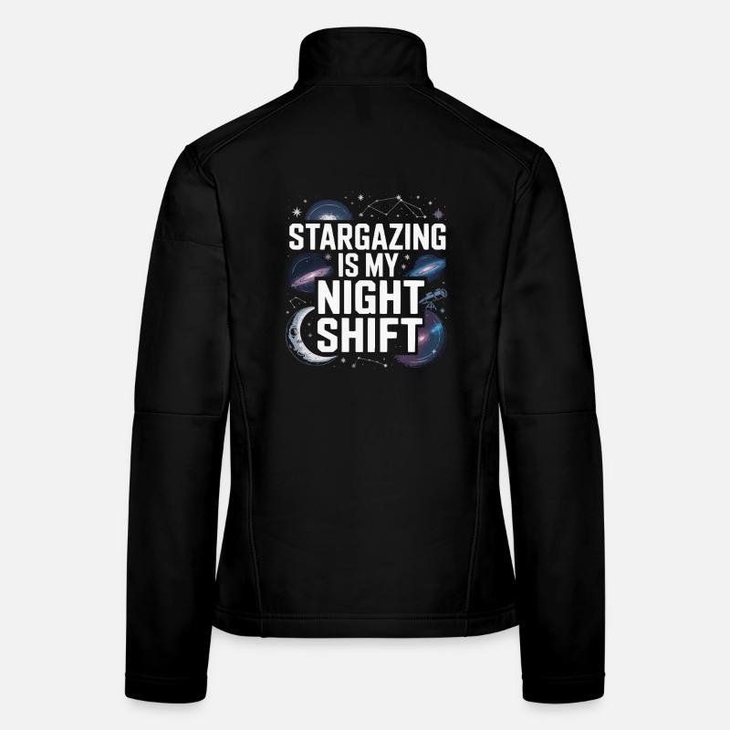 Astronom Galaxy Outerspace Universe Astronomie Frauen Softshelljacke