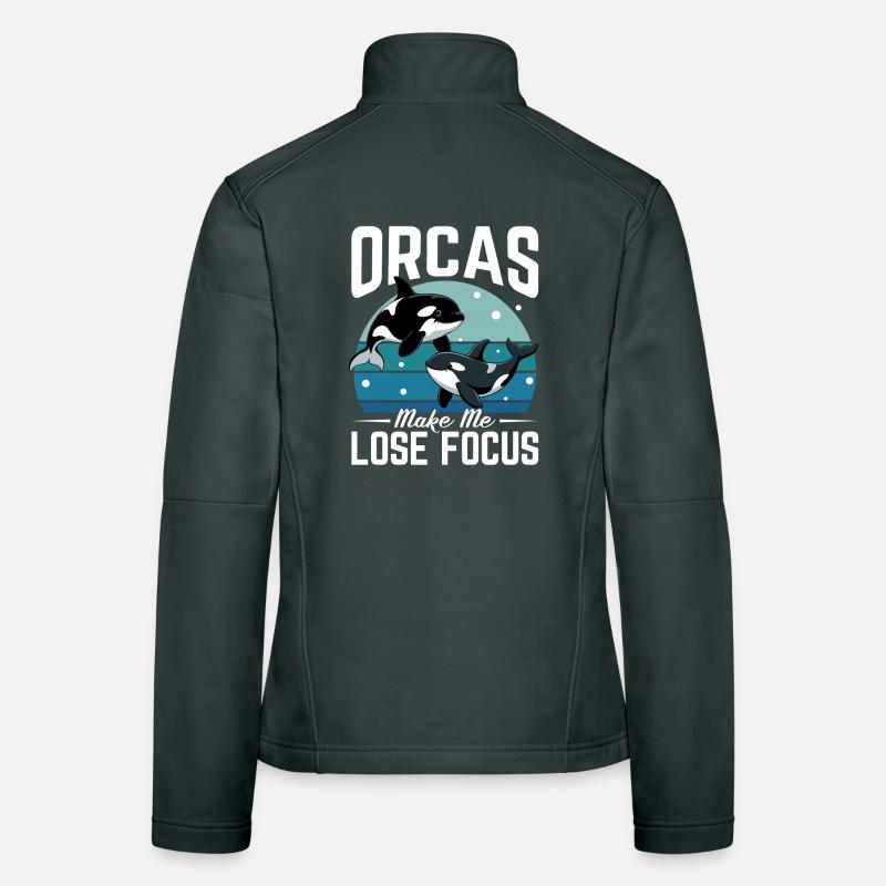 Funny Orca Women's Softshell Jacket
