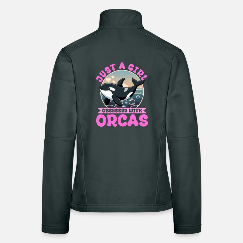 Funny Orca Women's Softshell Jacket