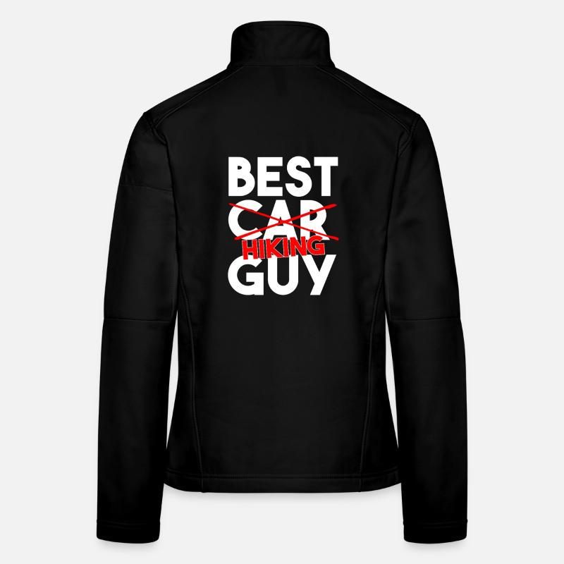Bester Wanderer Lustiger Outdoor-Wanderer-Kunst Frauen Softshelljacke