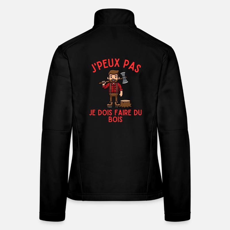 I Can't, I Have to Make Wood Women's Softshell Jacket