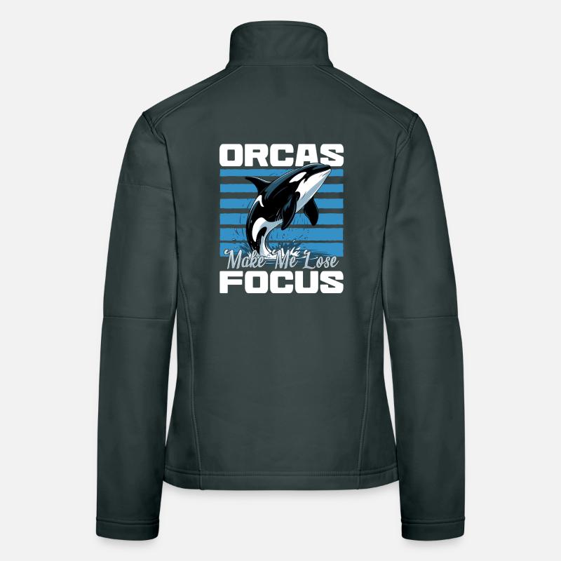 Funny Orca Women's Softshell Jacket