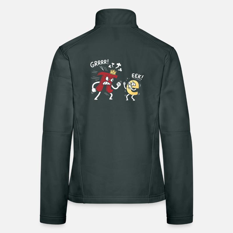 Constantes mathématiques Pi menacé e Comic Veste en tissu softshell Femme
