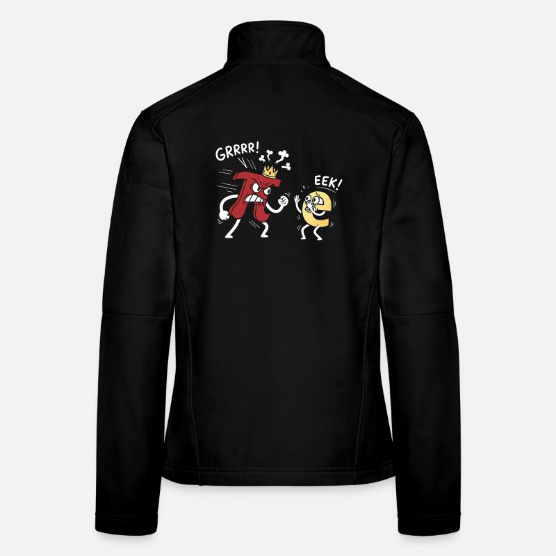 Mathematik Konstanten Pi bedroht e Comic - Frauen Softshelljacke - Schwarz