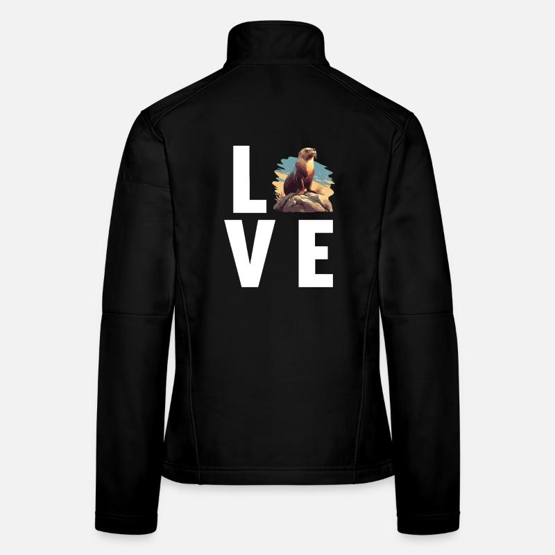 Lions de mer Lion de mer Veste en tissu softshell Femme