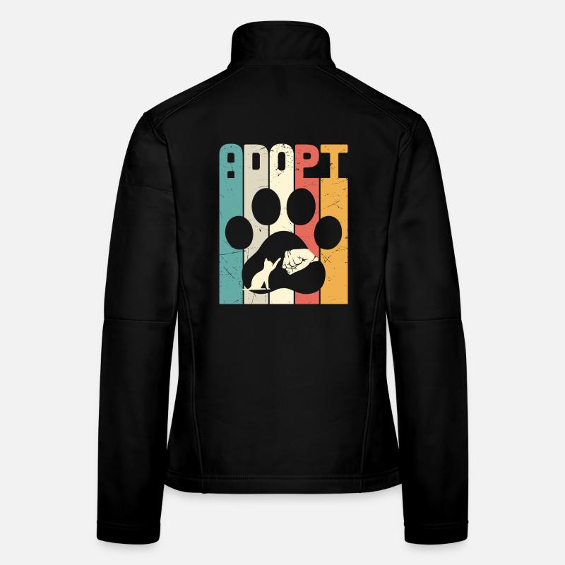Adoptez un chat Veste en tissu softshell Femme