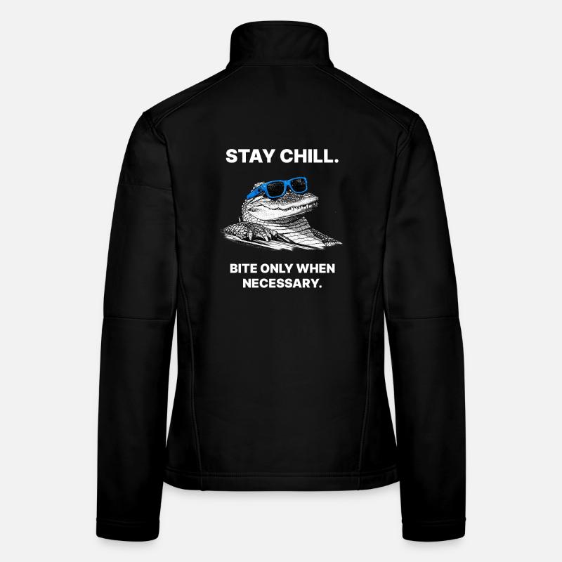 Stay Cool – Conception de mèmes Cool Alligator Veste en tissu softshell Femme