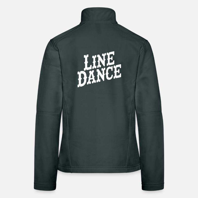 Line Dance Typografie Stil Frauen Softshelljacke