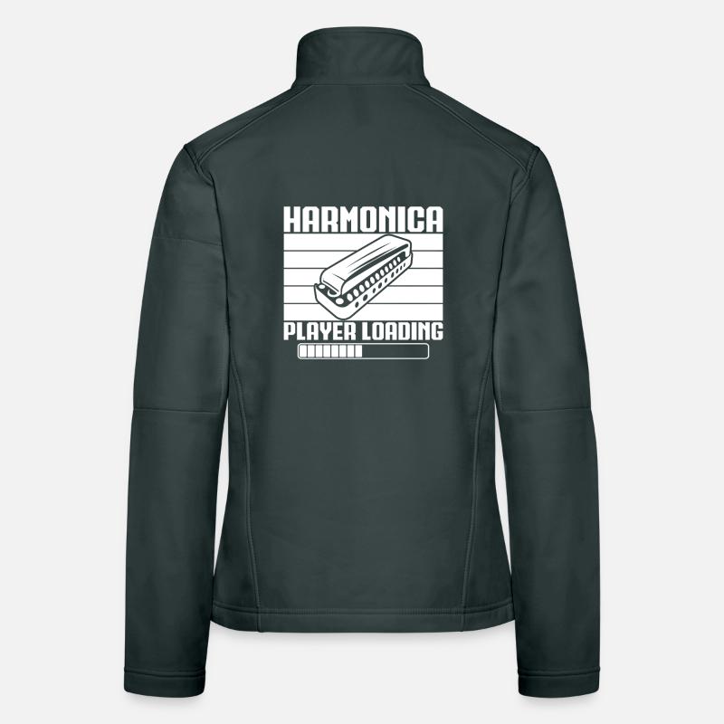 Musiciste d’harmonica chargeant l’harmonica Veste en tissu softshell Femme