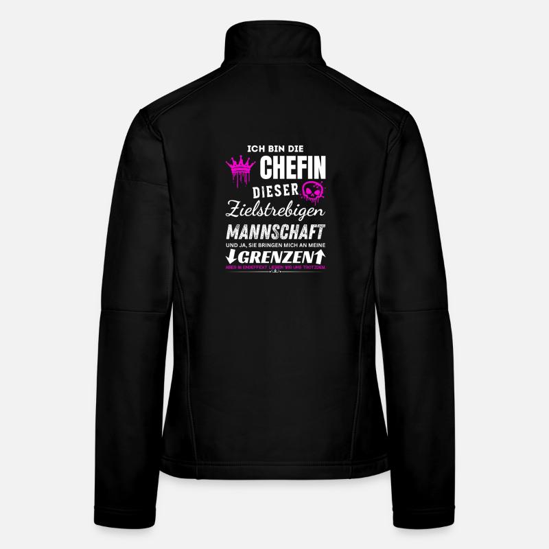 Cadeaux d’équipe déterminés par le patron Veste en tissu softshell Femme
