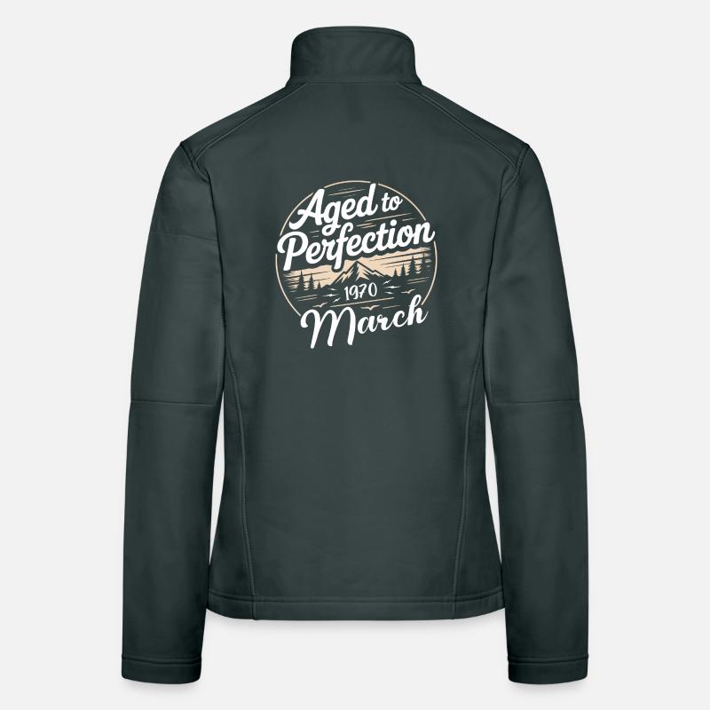 Geburtstagsgeschenk märz 1970 Frauen Softshelljacke