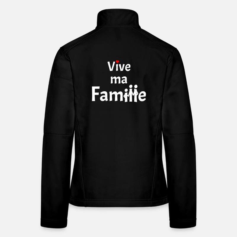 LONG LIVE MY FAMILY! - Women's Softshell Jacket - black