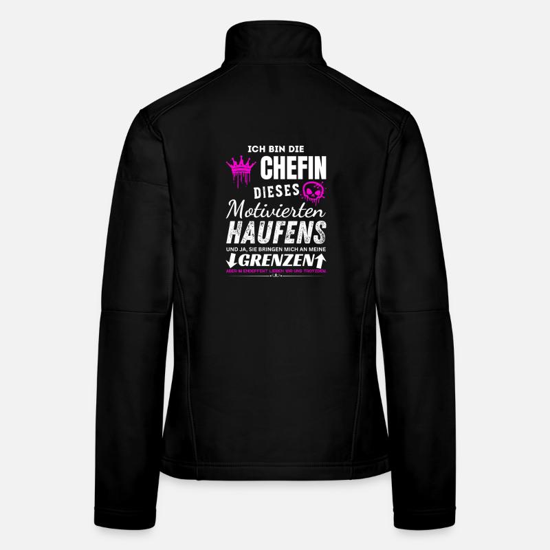Chefin dieses Motivierten Haufens Chefin Geschenke - Women's Softshell Jacket - black