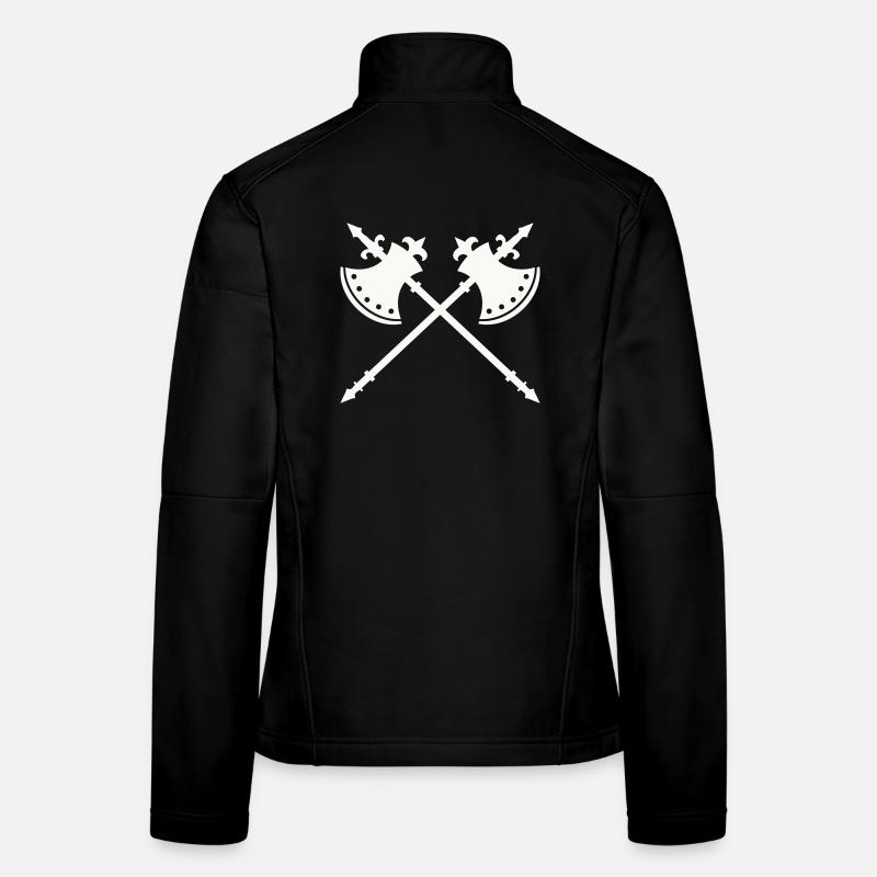 Axe de guerre de croisement Veste en tissu softshell Femme