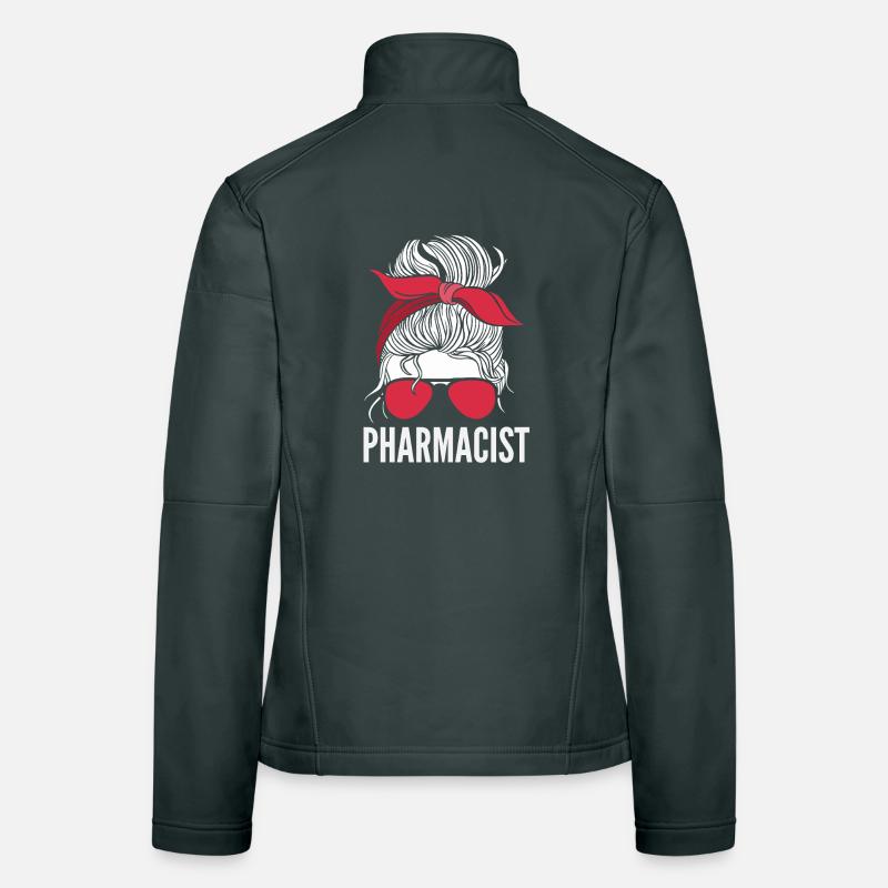 Messy Bun Pharmacist Pharmacist Women's Softshell Jacket