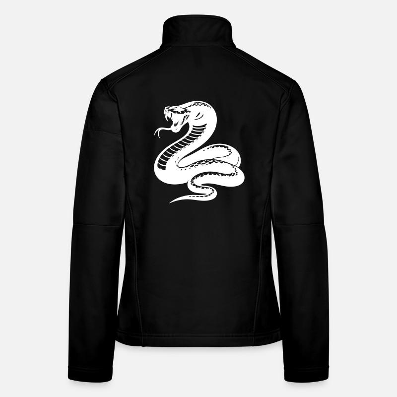 Snake Python Silhouette Women's Softshell Jacket