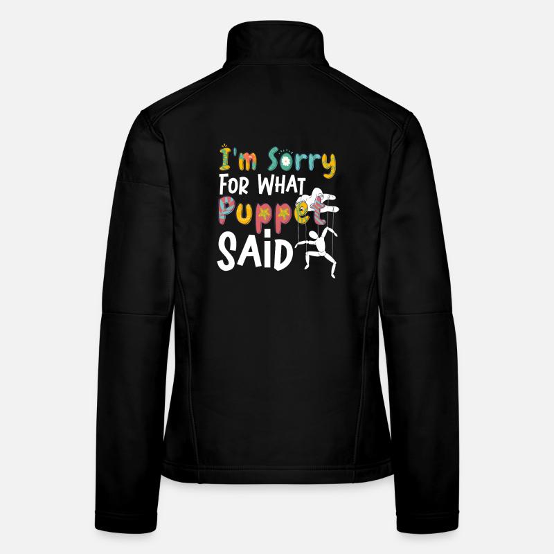 Désolé pour ce que Poppet a dit Veste en tissu softshell Femme
