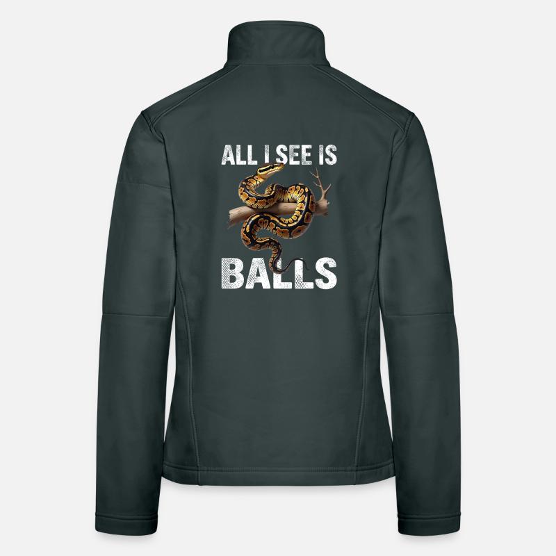 King Python Snakes Lover Terrarium Python Women's Softshell Jacket