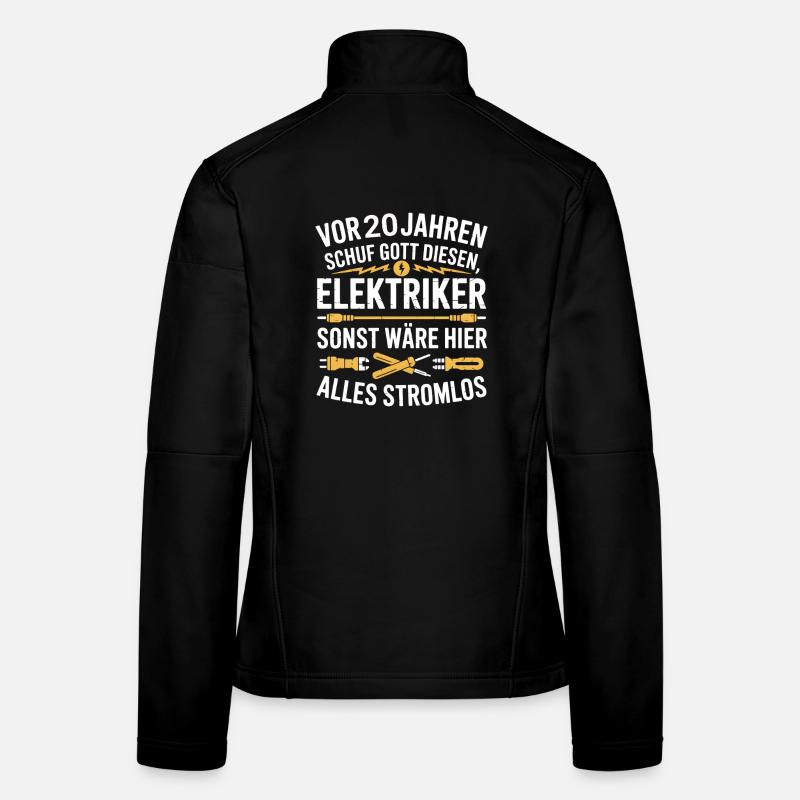 Elektroniker 20 Geburtstag Strom Elektriker Frauen Softshelljacke