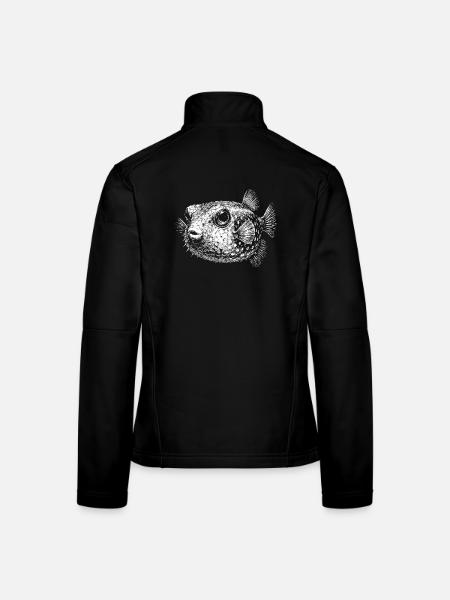Pufferfish - Women's Softshell Jacket - black - Back