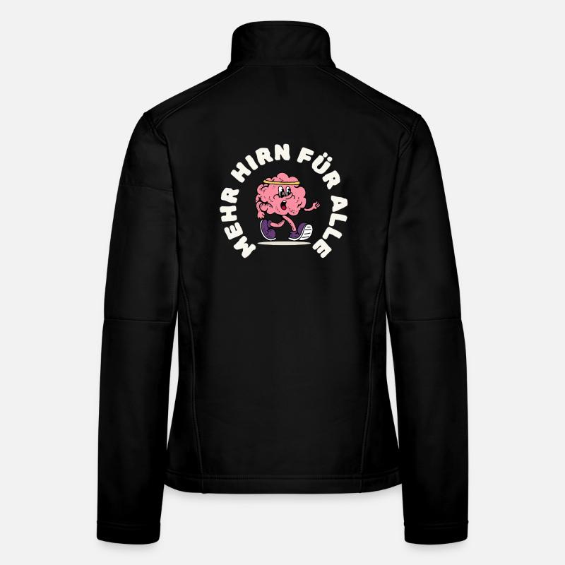 Laufendes Gehirn mit Stirnband Frauen Softshelljacke