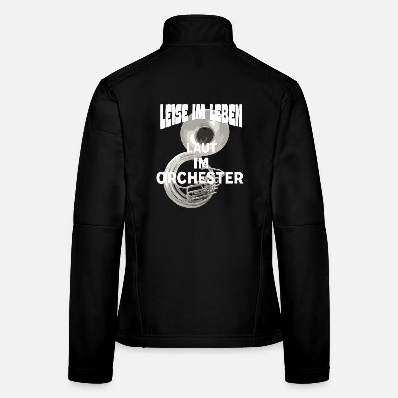 Sousaphon Silence dans la vie Bruyant dans l’orchestre Veste en tissu softshell Femme