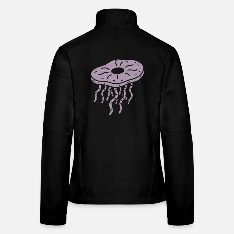 Minimalist Kombucha SCoby Tea Jellyfish Women's Softshell Jacket