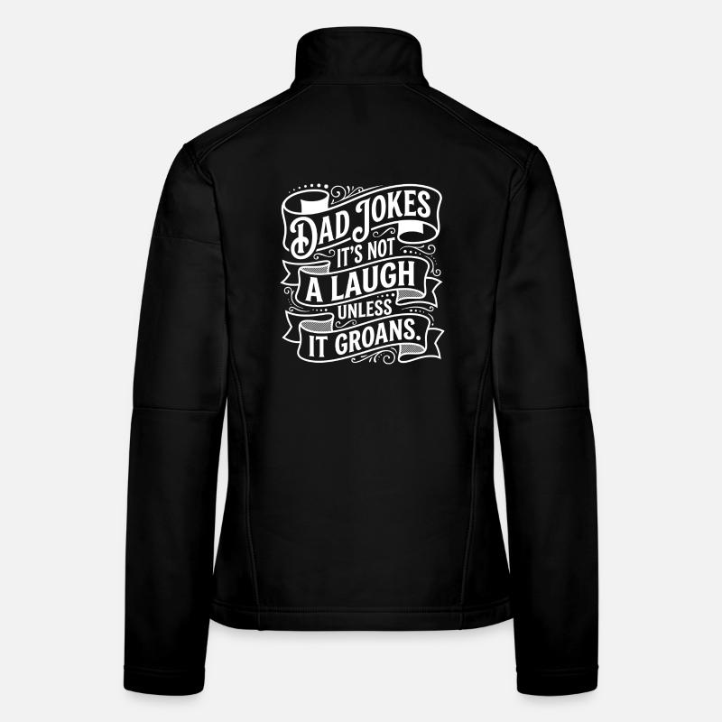 Conception des blagues de papa qui grognent Veste en tissu softshell Femme