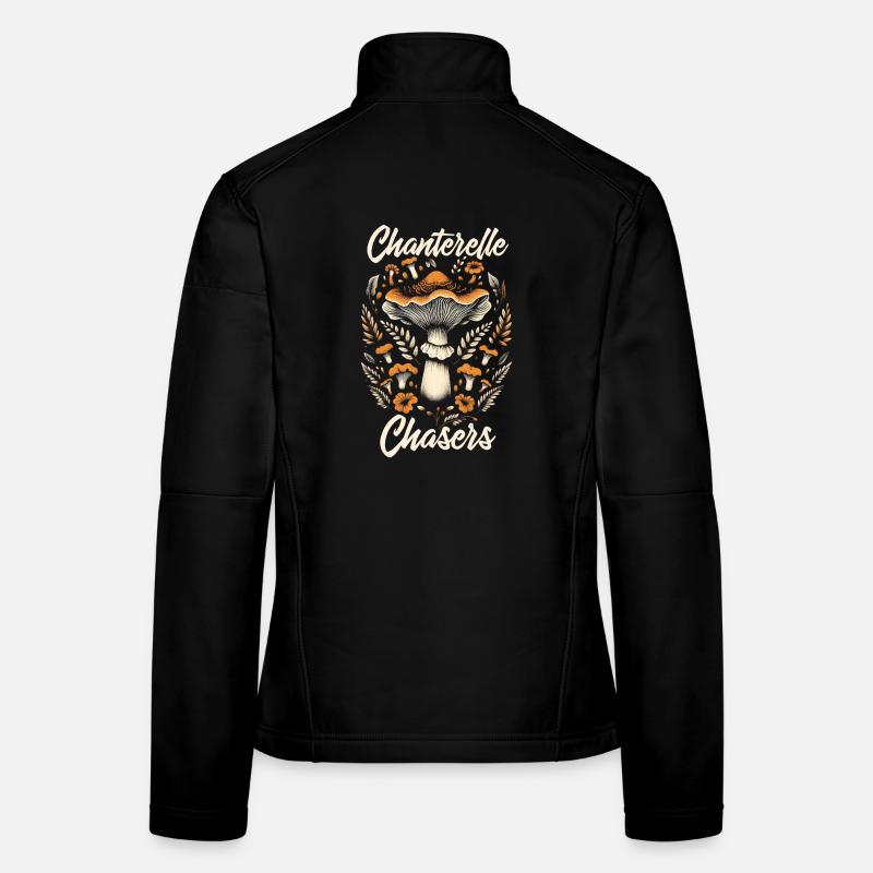 Chasseur de chantelles | Forêt de cueillette de champignons Veste en tissu softshell Femme