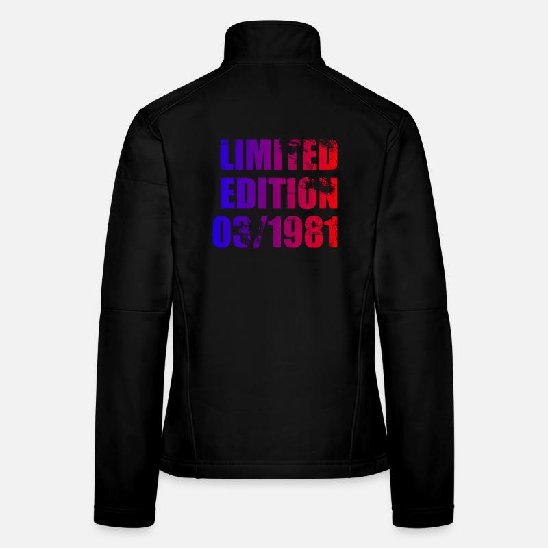45e anniversaire Édition Limitée 03/1981 Veste en tissu softshell Femme
