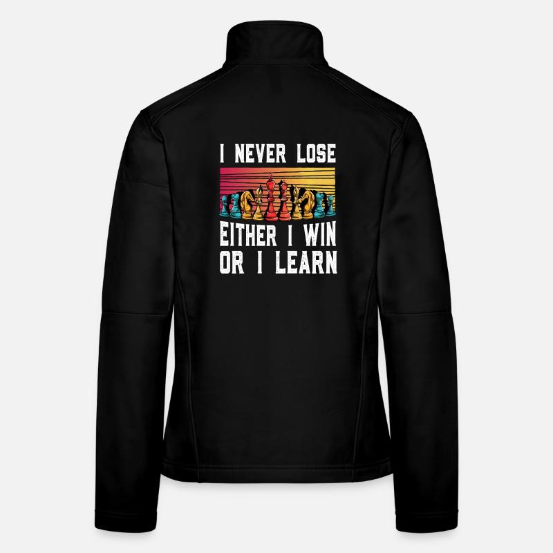 Ne jamais perdre – Motivation aux échecs Veste en tissu softshell Femme