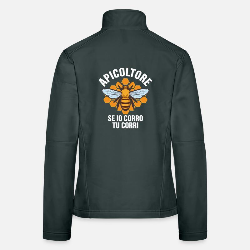 Funny beekeeping bee quote Women's Softshell Jacket