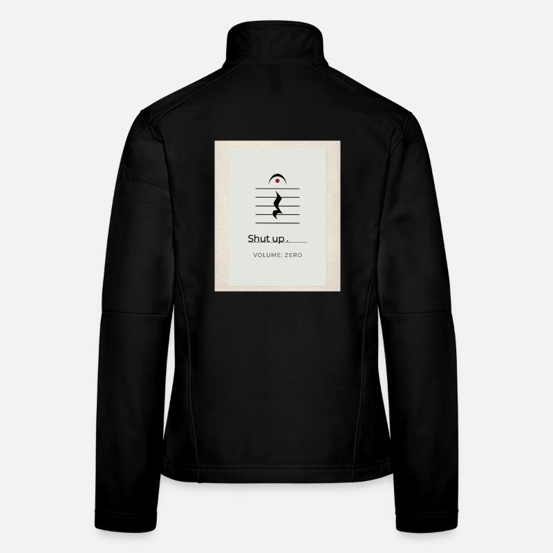 Shut up – Volume Zero Minimal Design Frauen Softshelljacke