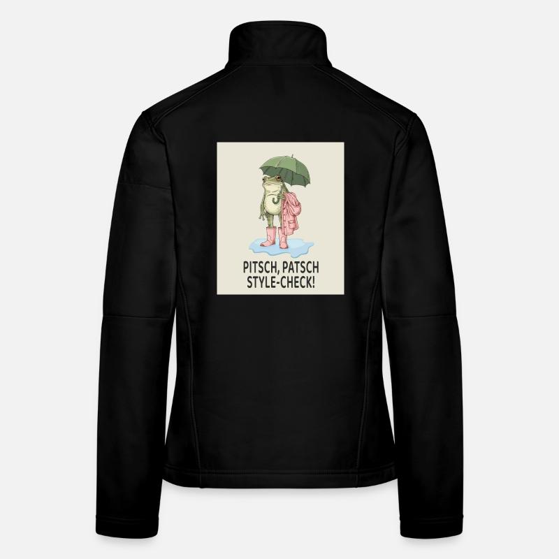 Contrôle de grenouille cool dans le style Veste en tissu softshell Femme