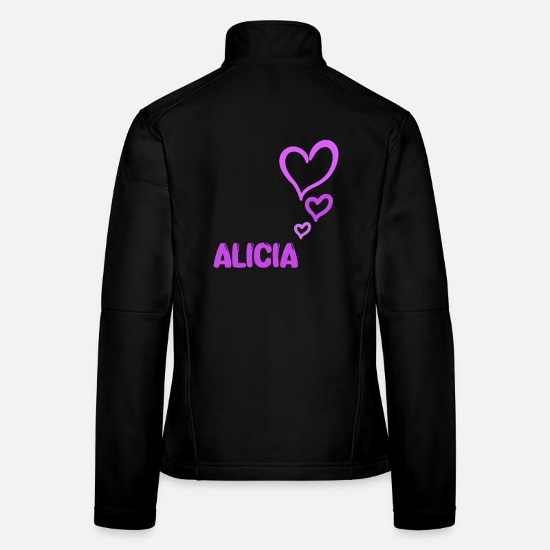 Alicia as a name Women's Softshell Jacket