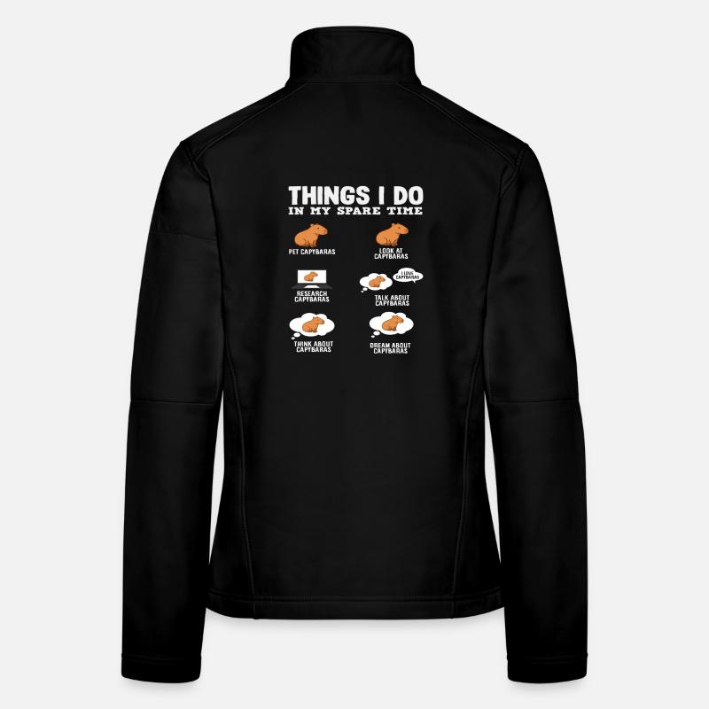 Dinge, Die Ich In Meiner Freizeit Tue Capybaras Frauen Softshelljacke
