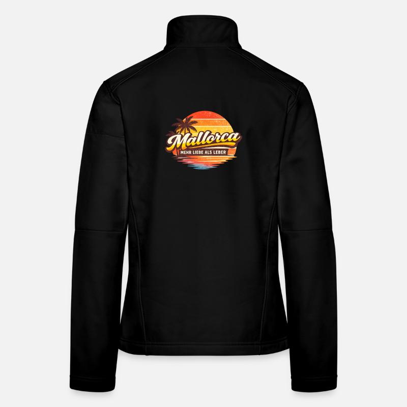 Mallorca Retro Sunset Women's Softshell Jacket