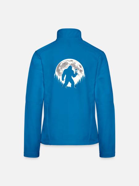 Bigfoot Eiscreme - Women's Softshell Jacket - black - Back