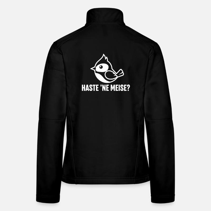 Haste ne Meise Vogel-Illustration Frauen Softshelljacke
