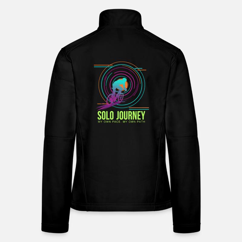 Solo Journey Neon Cyclist Women's Softshell Jacket